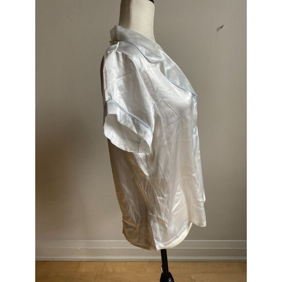 in bloom by Jonquil NEW womens short sleeve satin top sz Medium "Bride" - Picture 5 of 9
